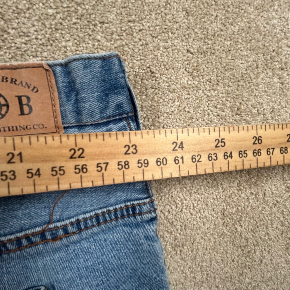 Harbor Bay‎ Mens Blue Denim Shorts Size 48 Continuous Comfort Waistband Stretch - Picture 7 of 8